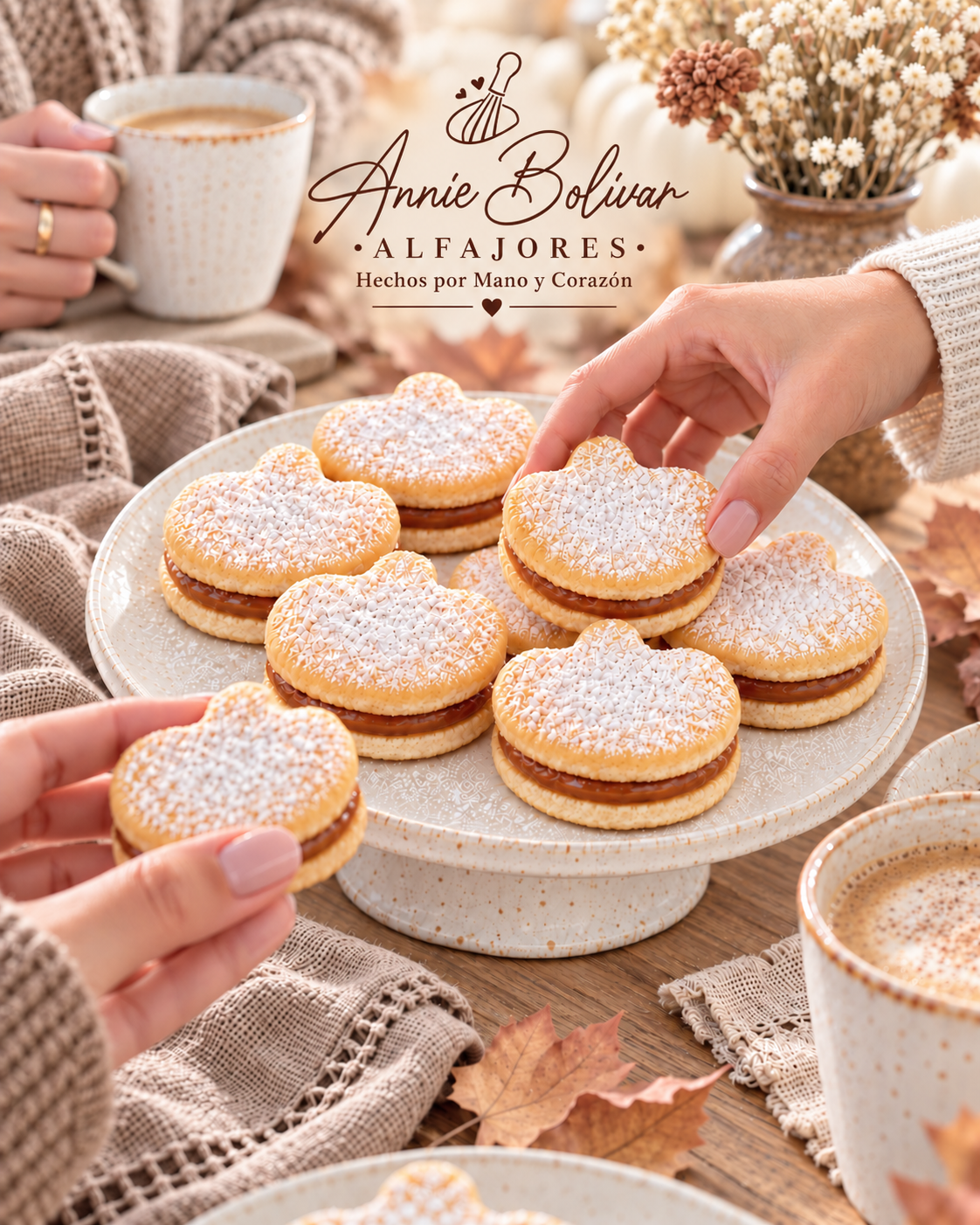 Alfajores tradicionales para compartir