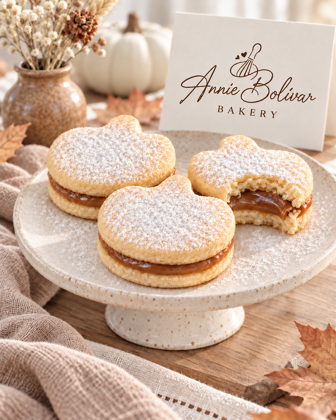 Alfajores tradicionales de la colección de otoño